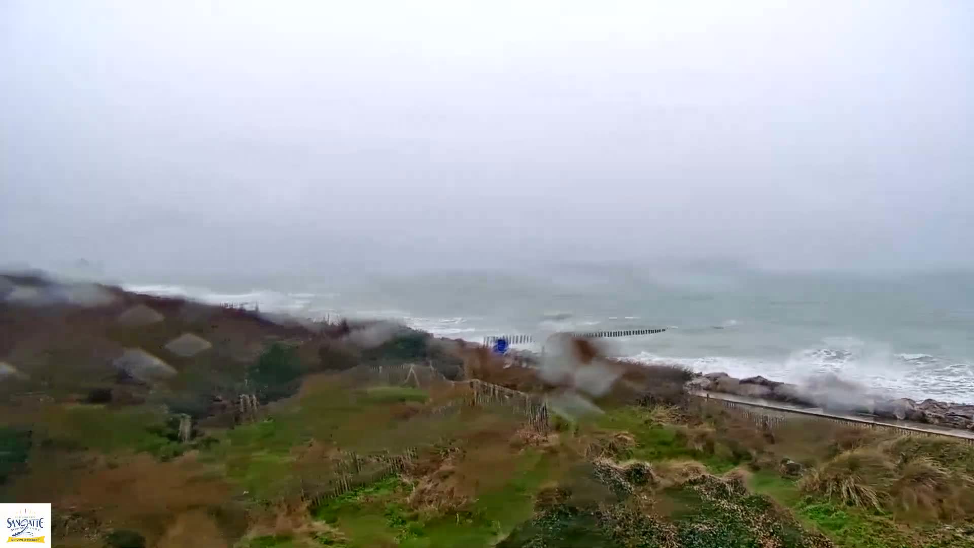 Plage de Sangatte Beach  Live Cam - Calais, Pas-de-Calais, Hauts-de-France, France