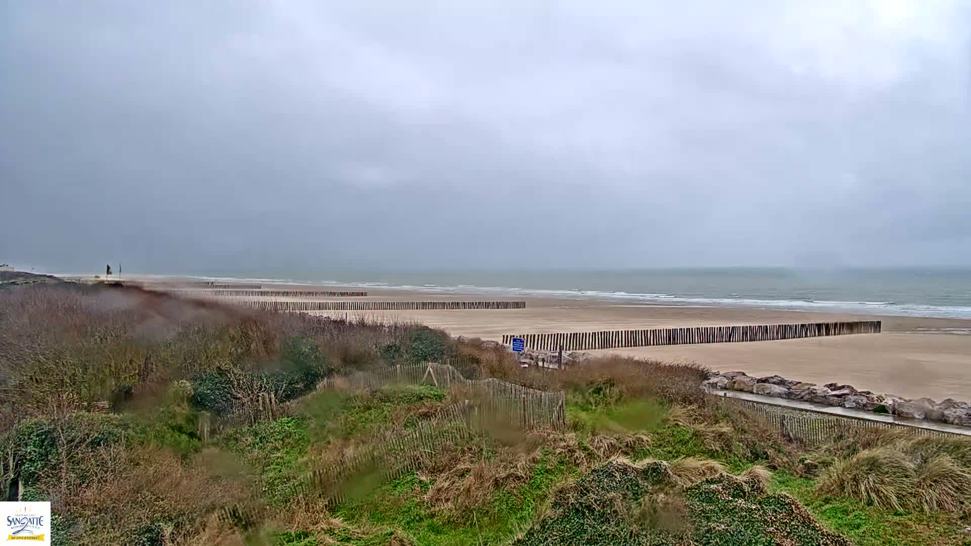 Plage de Sangatte Beach  Live Cam - Calais, Pas-de-Calais, Hauts-de-France, France