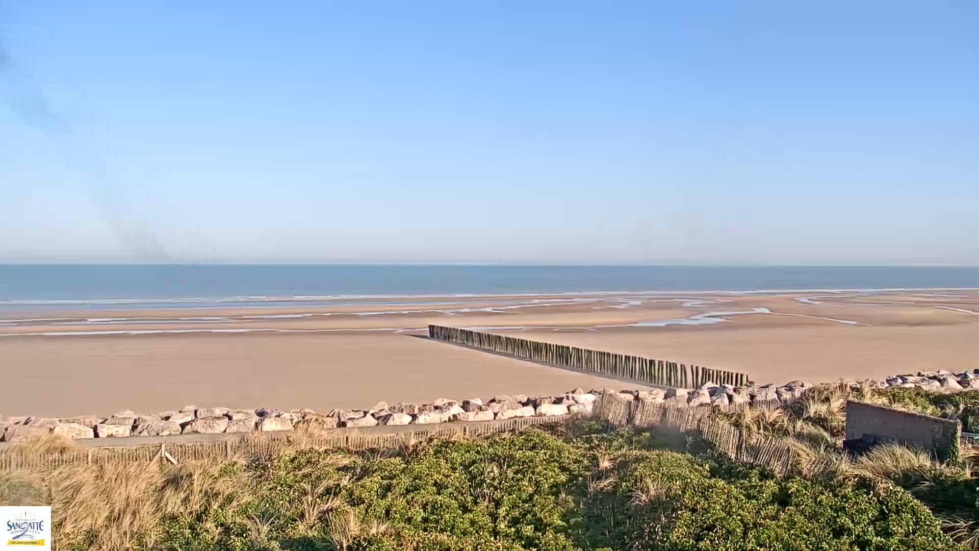 Plage de Sangatte Beach  Live Cam - Calais, Pas-de-Calais, Hauts-de-France, France