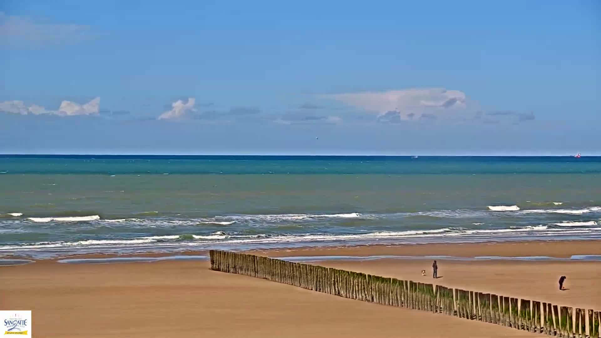 Plage de Sangatte Beach  Live Cam - Calais, Pas-de-Calais, Hauts-de-France, France