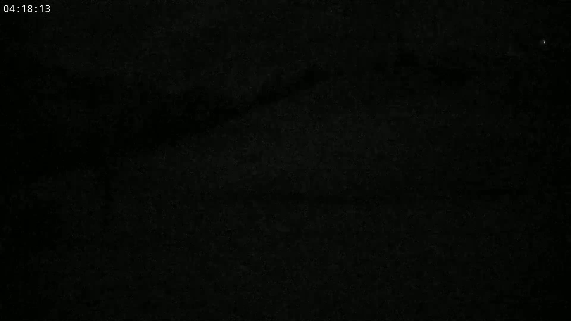 The image shows a completely dark, grainy surface.