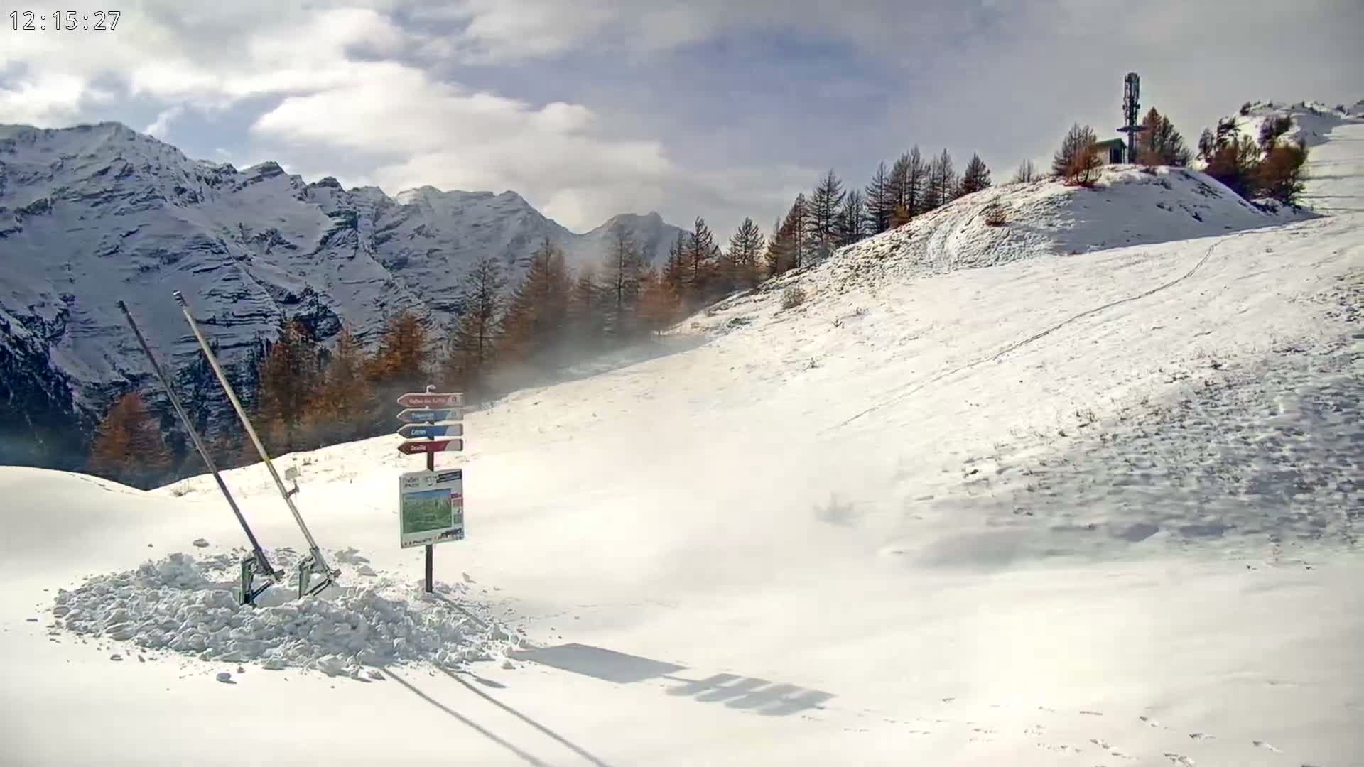 Puy-Saint-Vincent 2400 Ski Slopes & Alps Panoramic Live Cam - Briancon, Hautes-Alpes, Provence-Alpes-Cote d’Azur, France