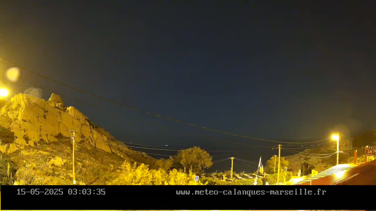 Marseille,  Calanque Samena Mediterrenian Live Cam - Marseille, Bouches-du-Rhone, Provence-Alpes-Cote d’Azur, France