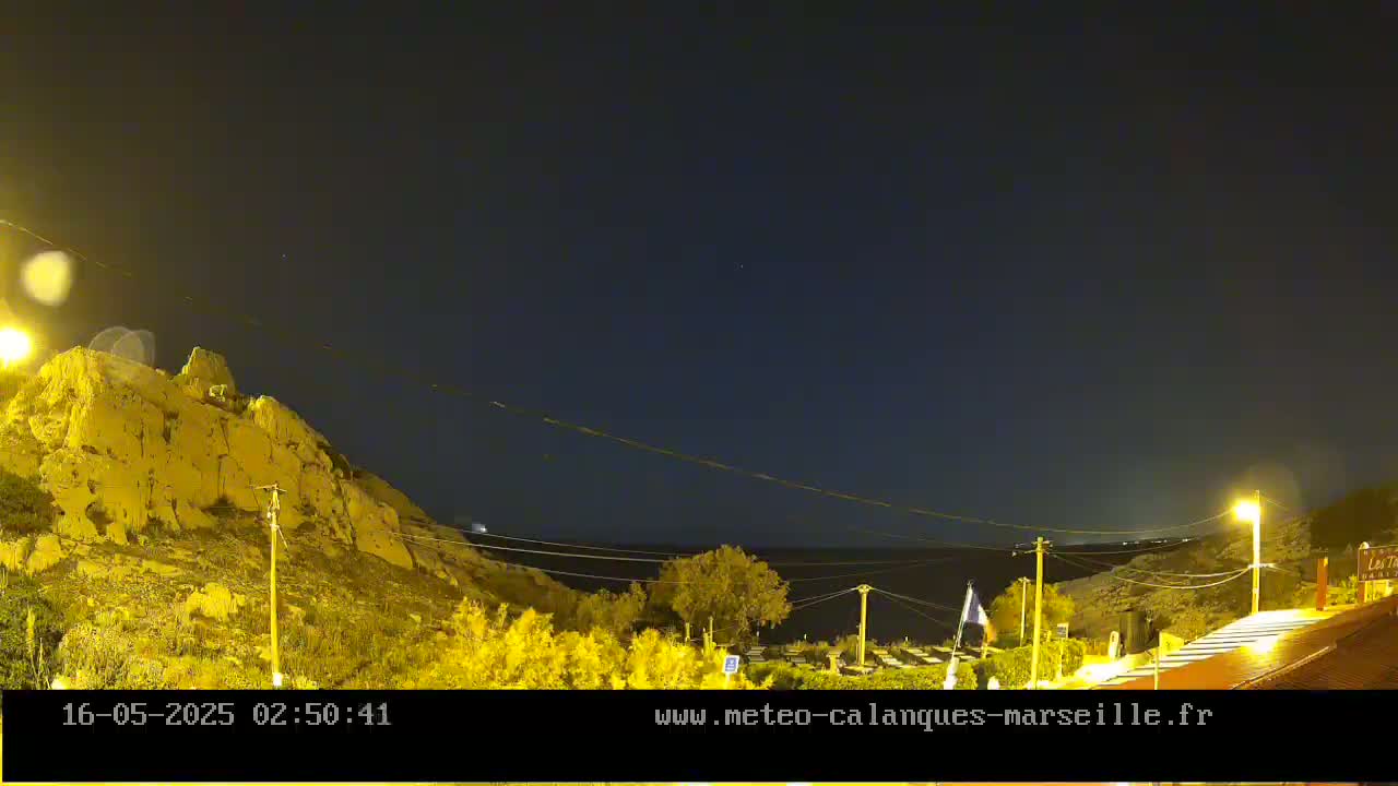 Marseille,  Calanque Samena Mediterrenian Live Cam - Marseille, Bouches-du-Rhone, Provence-Alpes-Cote d’Azur, France