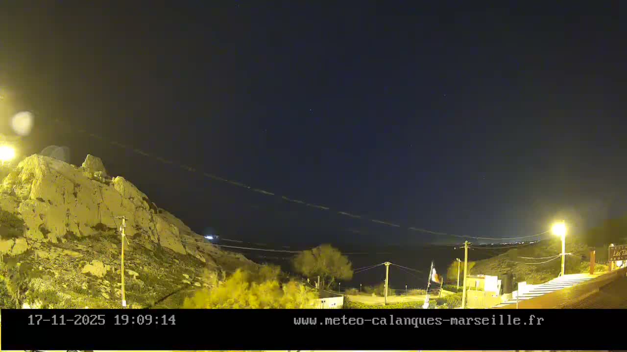 Marseille,  Calanque Samena Mediterrenian Live Cam - Samena, Montredon, Marseille, Bouches-du-Rhone, Provence-Alpes-Cote d’Azur, France