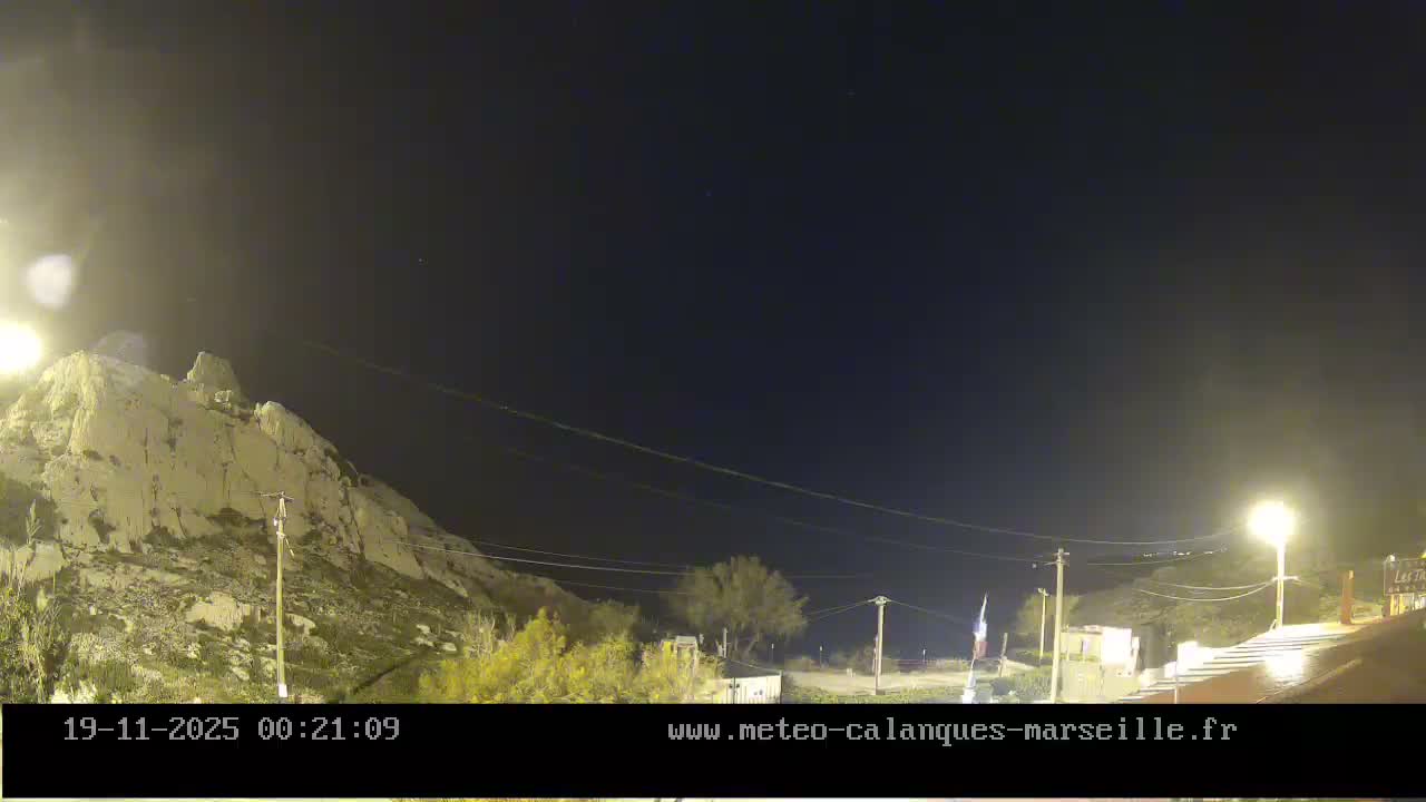 Marseille,  Calanque Samena Mediterrenian Live Cam - Samena, Montredon, Marseille, Bouches-du-Rhone, Provence-Alpes-Cote d’Azur, France