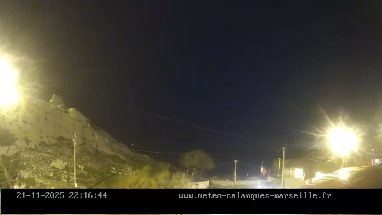 Marseille,  Calanque Samena Mediterrenian Live Cam - Samena, Montredon, Marseille, Bouches-du-Rhone, Provence-Alpes-Cote d’Azur, France