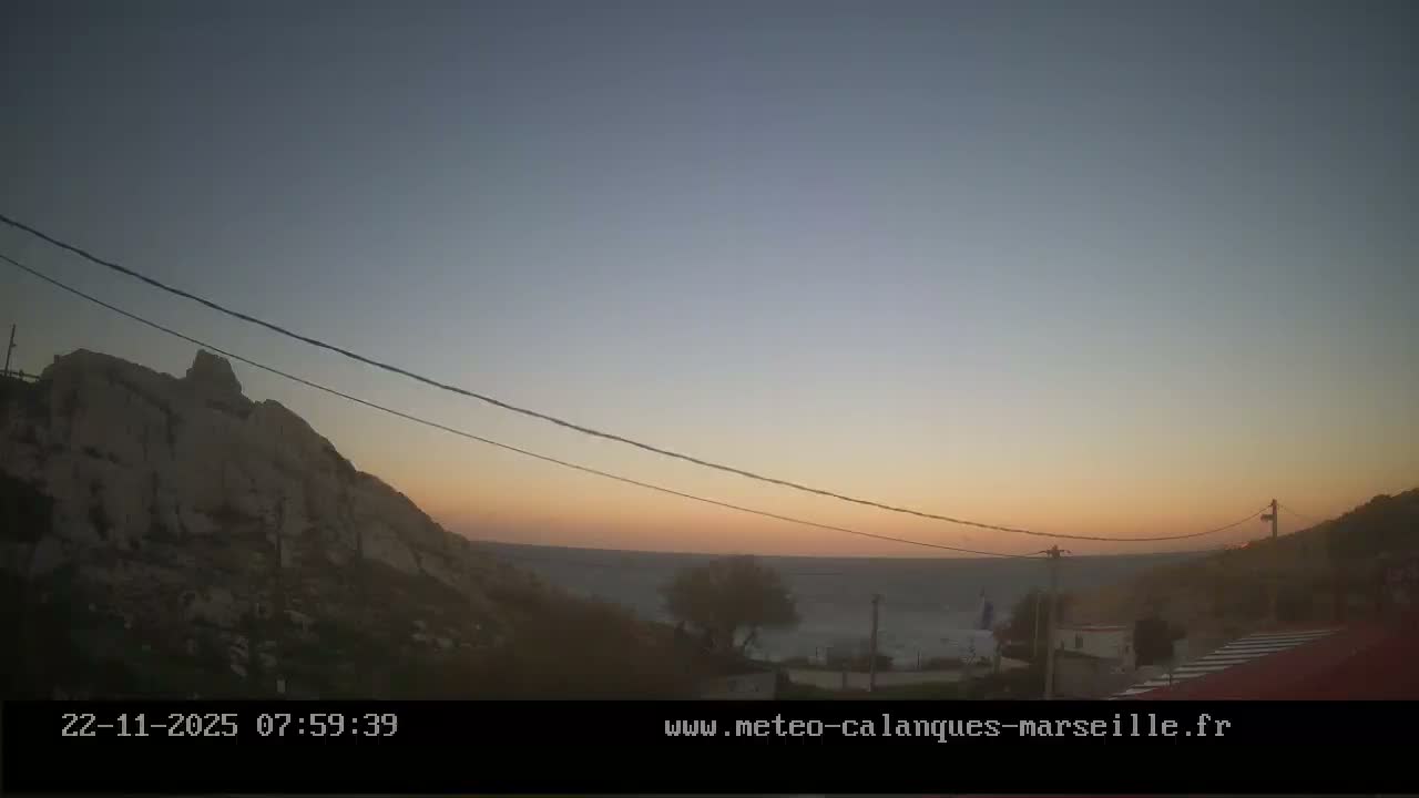 Marseille,  Calanque Samena Mediterrenian Live Cam - Samena, Montredon, Marseille, Bouches-du-Rhone, Provence-Alpes-Cote d’Azur, France
