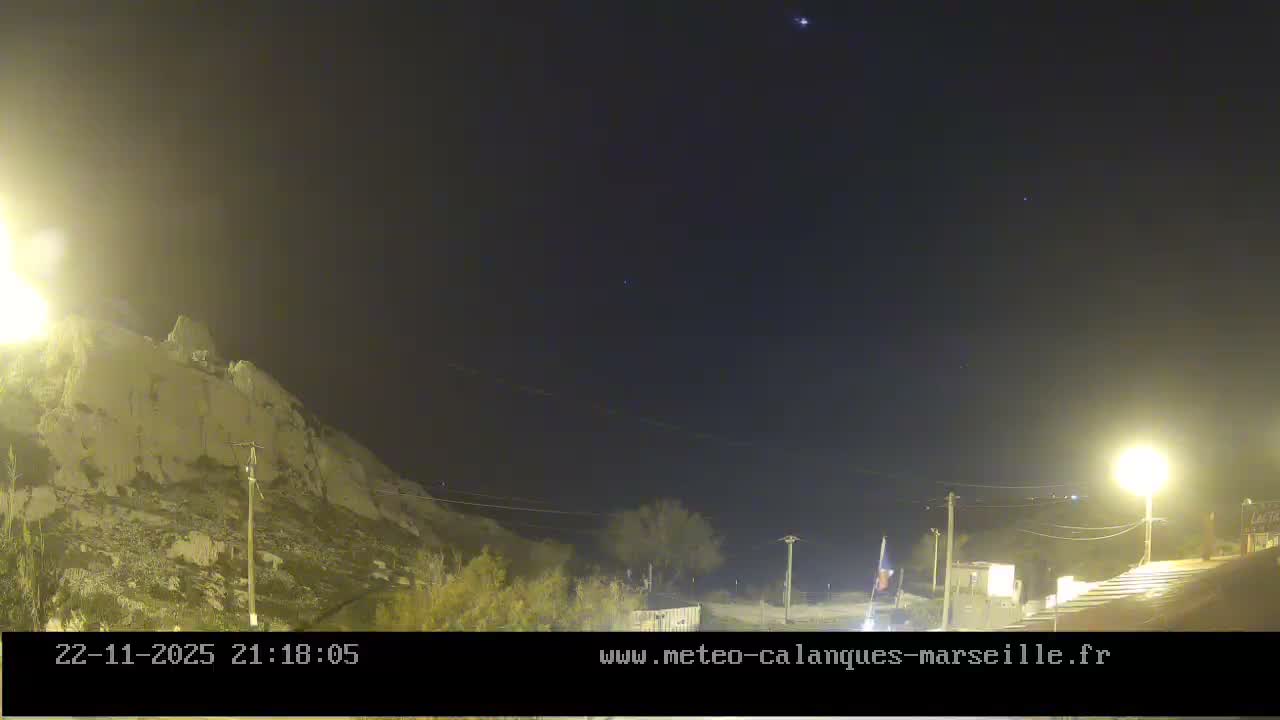 Marseille,  Calanque Samena Mediterrenian Live Cam - Samena, Montredon, Marseille, Bouches-du-Rhone, Provence-Alpes-Cote d’Azur, France