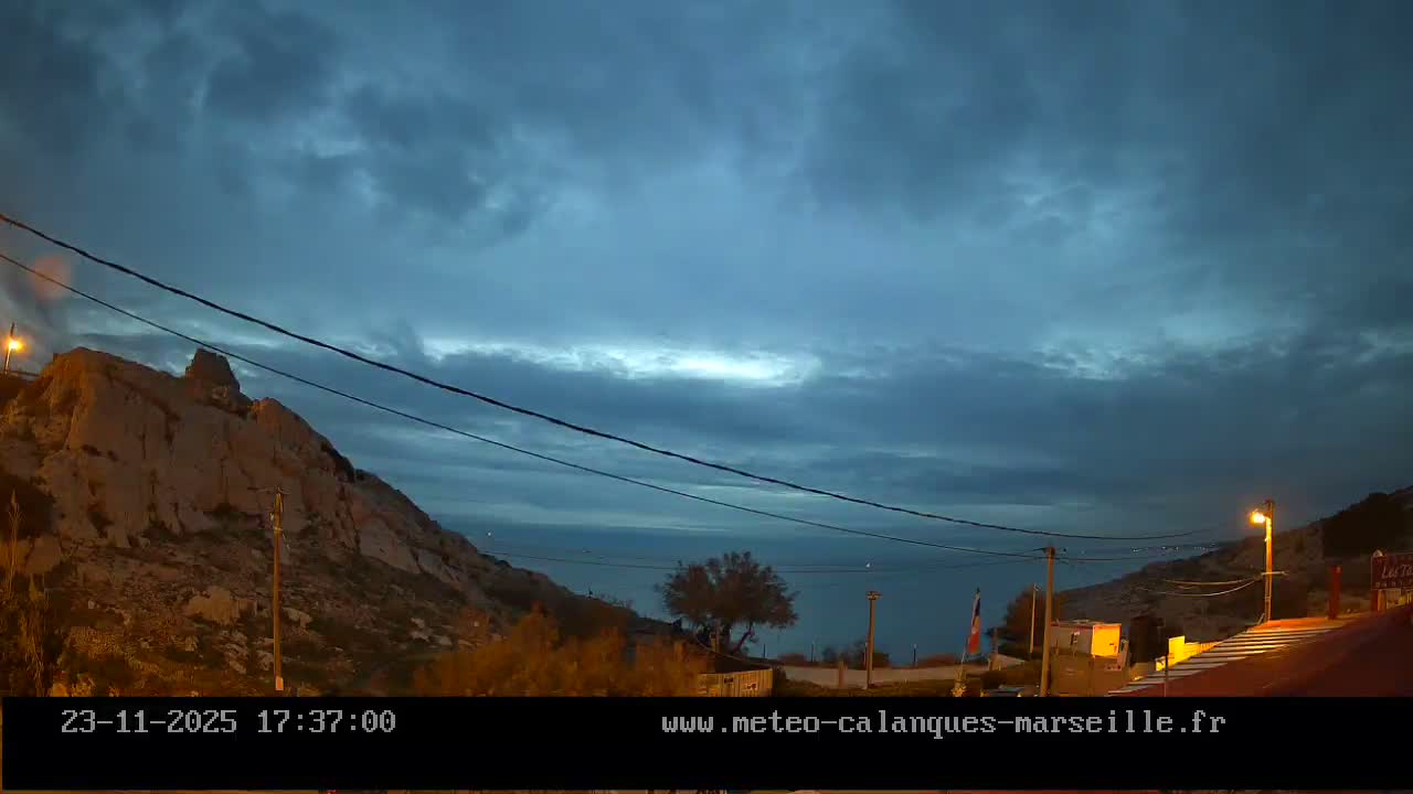 Marseille,  Calanque Samena Mediterrenian Live Cam - Samena, Montredon, Marseille, Bouches-du-Rhone, Provence-Alpes-Cote d’Azur, France