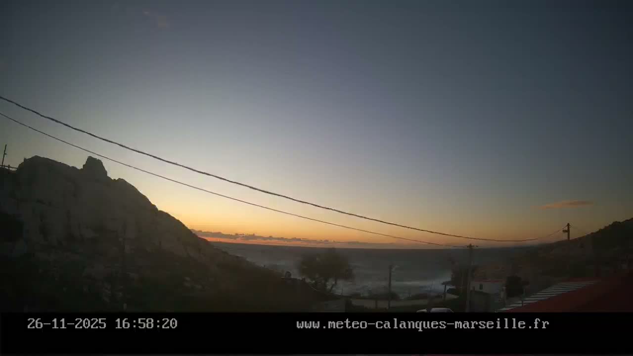 Marseille,  Calanque Samena Mediterrenian Live Cam - Samena, Montredon, Marseille, Bouches-du-Rhone, Provence-Alpes-Cote d’Azur, France