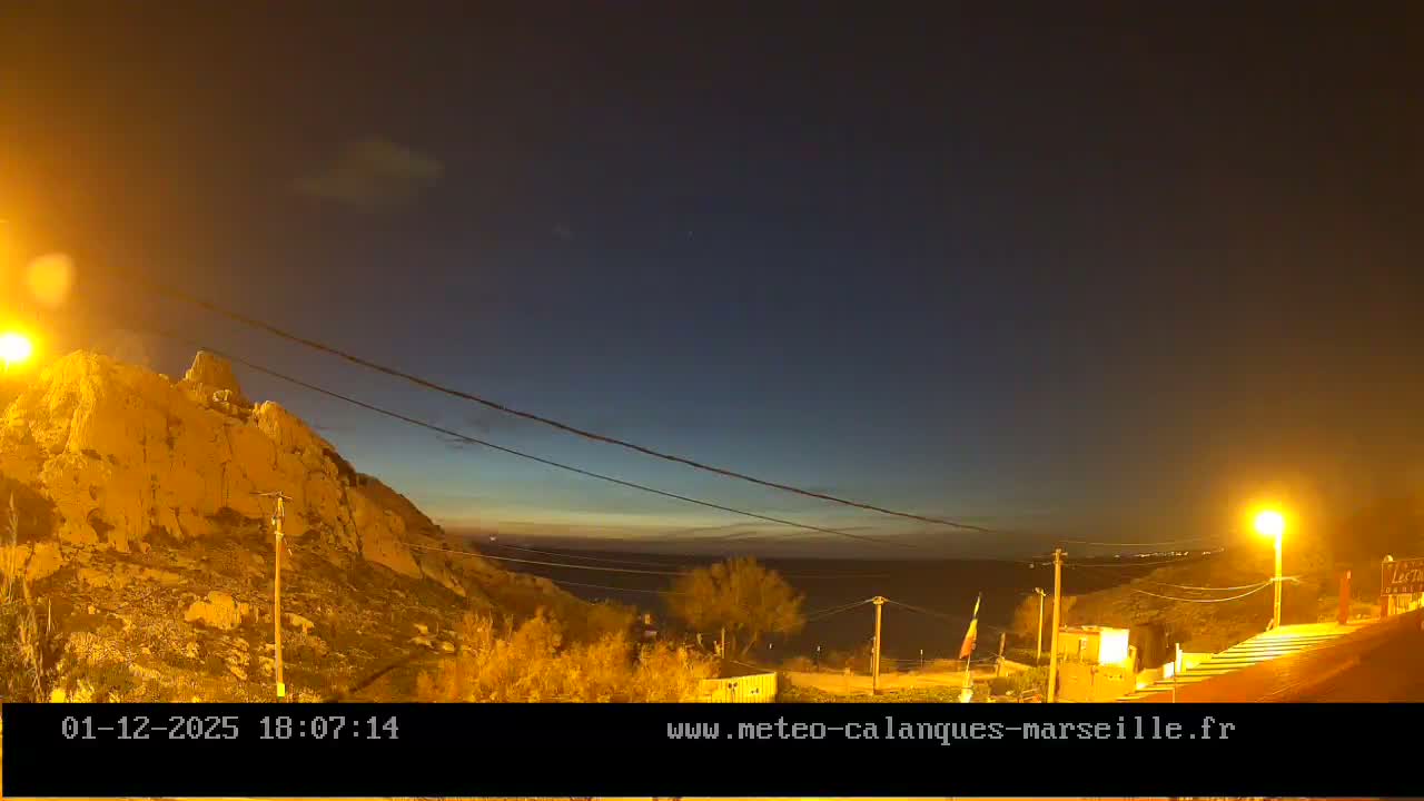 Marseille,  Calanque Samena Mediterrenian Live Cam - Samena, Montredon, Marseille, Bouches-du-Rhone, Provence-Alpes-Cote d’Azur, France