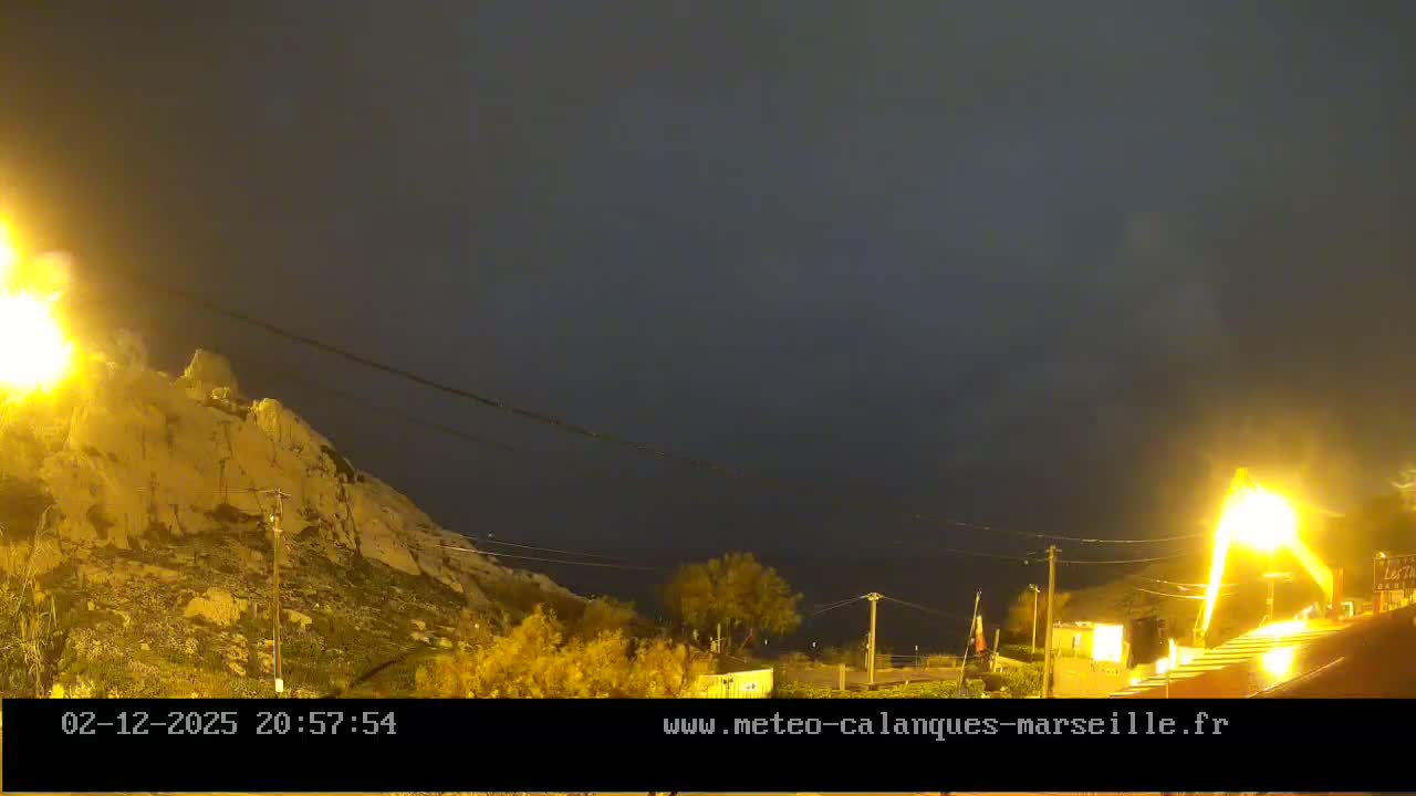 Marseille,  Calanque Samena Mediterrenian Live Cam - Samena, Montredon, Marseille, Bouches-du-Rhone, Provence-Alpes-Cote d’Azur, France