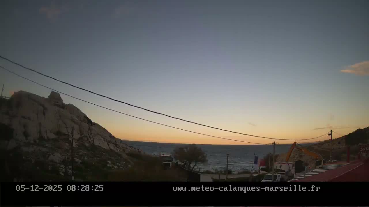 Marseille,  Calanque Samena Mediterrenian Live Cam - Samena, Montredon, Marseille, Bouches-du-Rhone, Provence-Alpes-Cote d’Azur, France