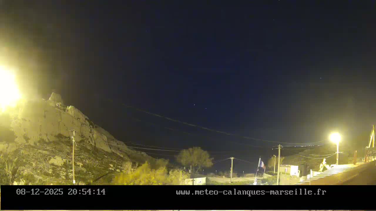 Marseille,  Calanque Samena Mediterrenian Live Cam - Samena, Montredon, Marseille, Bouches-du-Rhone, Provence-Alpes-Cote d’Azur, France