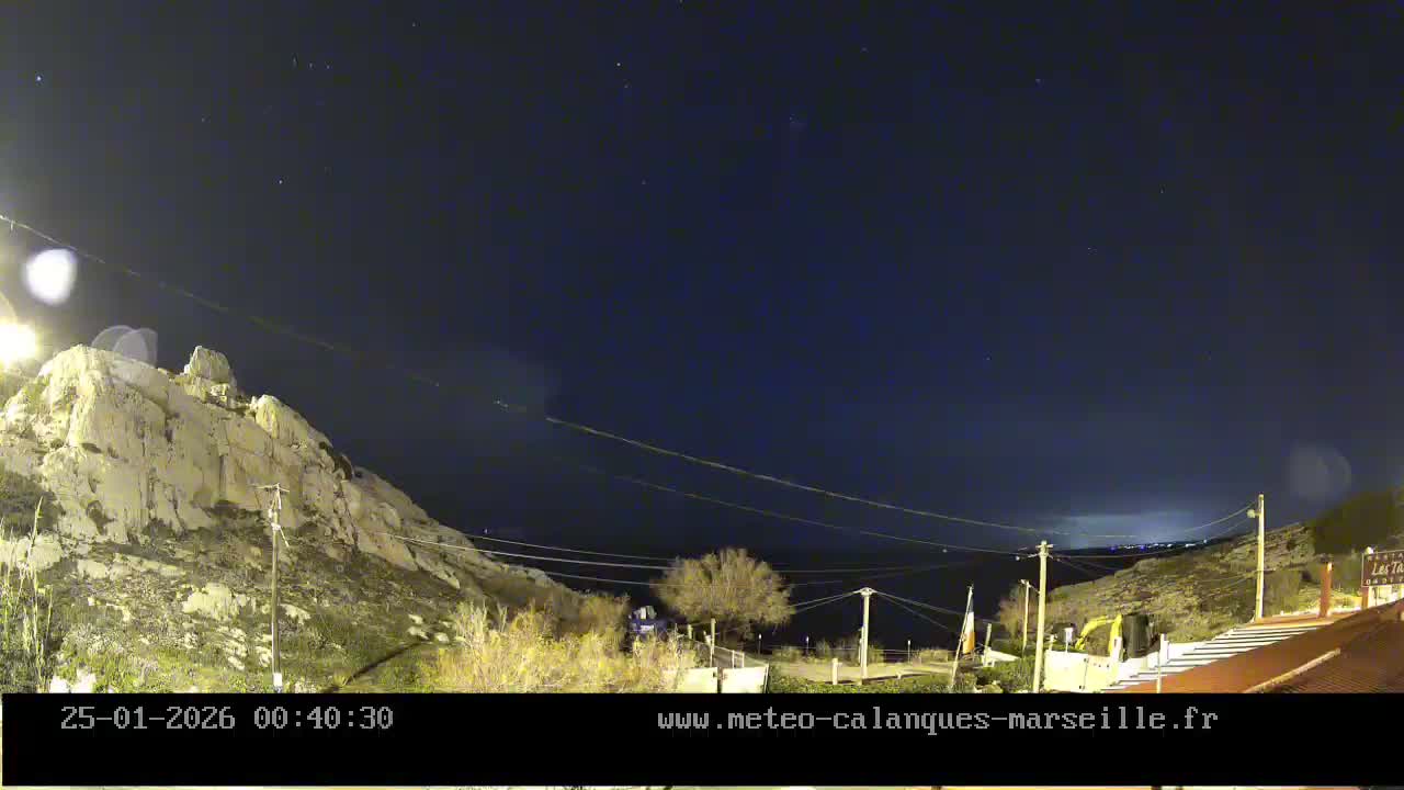 Marseille,  Calanque Samena Mediterrenian Live Cam - Samena, Montredon, Marseille, Bouches-du-Rhone, Provence-Alpes-Cote d’Azur, France