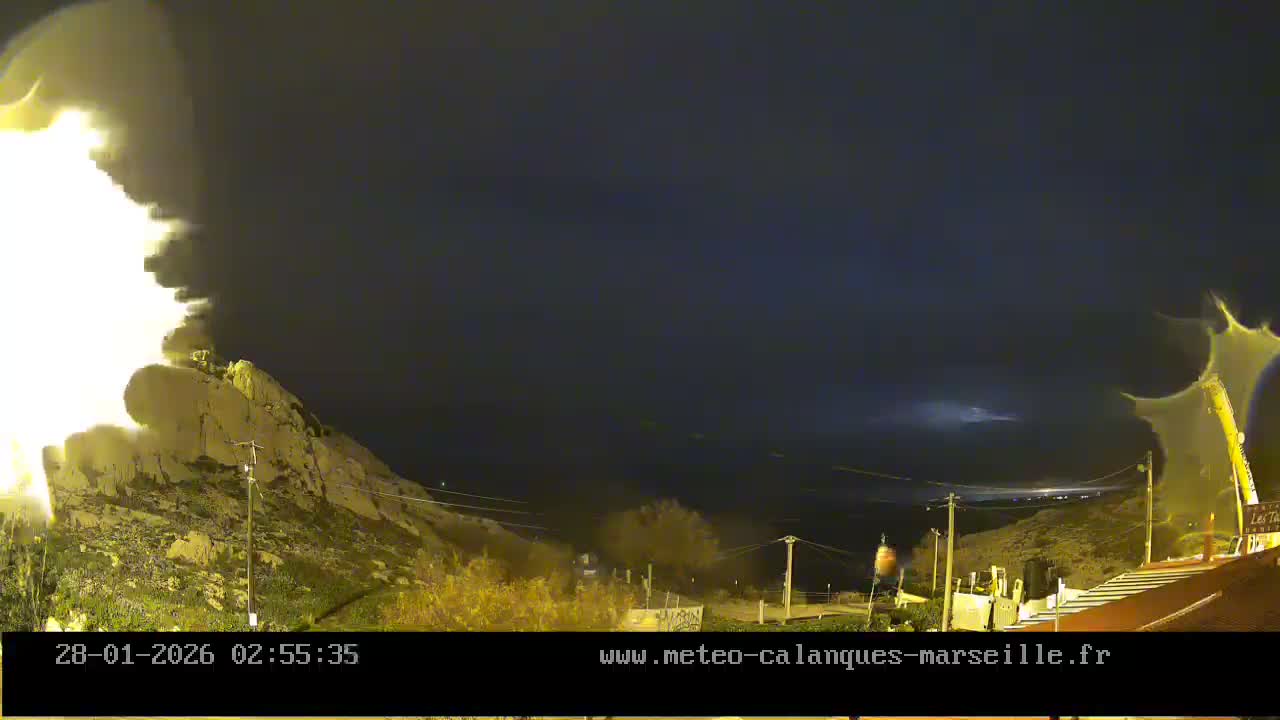 Marseille,  Calanque Samena Mediterrenian Live Cam - Samena, Montredon, Marseille, Bouches-du-Rhone, Provence-Alpes-Cote d’Azur, France