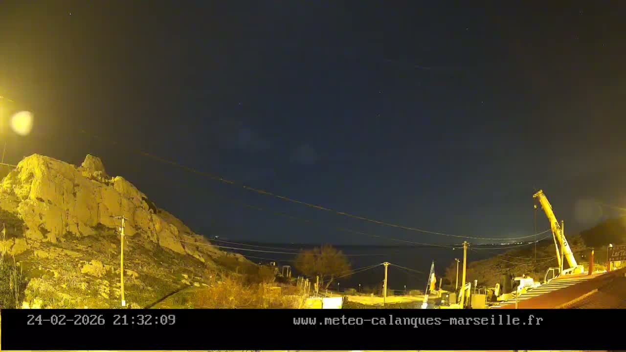 Marseille,  Calanque Samena Mediterrenian Live Cam - Samena, Montredon, Marseille, Bouches-du-Rhone, Provence-Alpes-Cote d’Azur, France