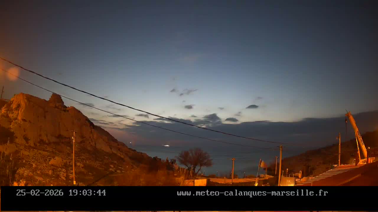 Marseille,  Calanque Samena Mediterrenian Live Cam - Samena, Montredon, Marseille, Bouches-du-Rhone, Provence-Alpes-Cote d’Azur, France
