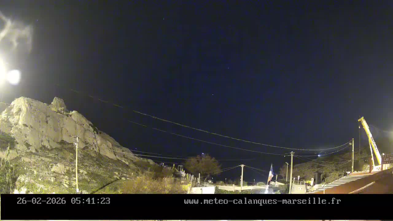 Marseille,  Calanque Samena Mediterrenian Live Cam - Samena, Montredon, Marseille, Bouches-du-Rhone, Provence-Alpes-Cote d’Azur, France