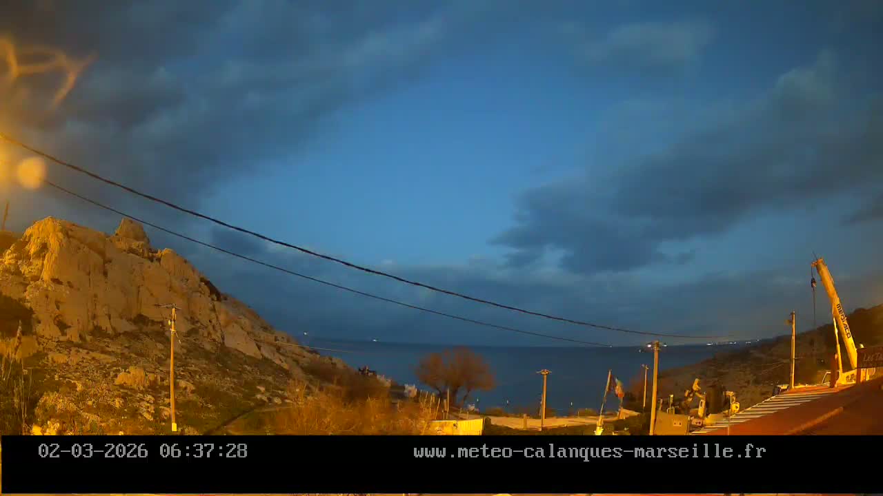 Marseille,  Calanque Samena Mediterrenian Live Cam - Samena, Montredon, Marseille, Bouches-du-Rhone, Provence-Alpes-Cote d’Azur, France
