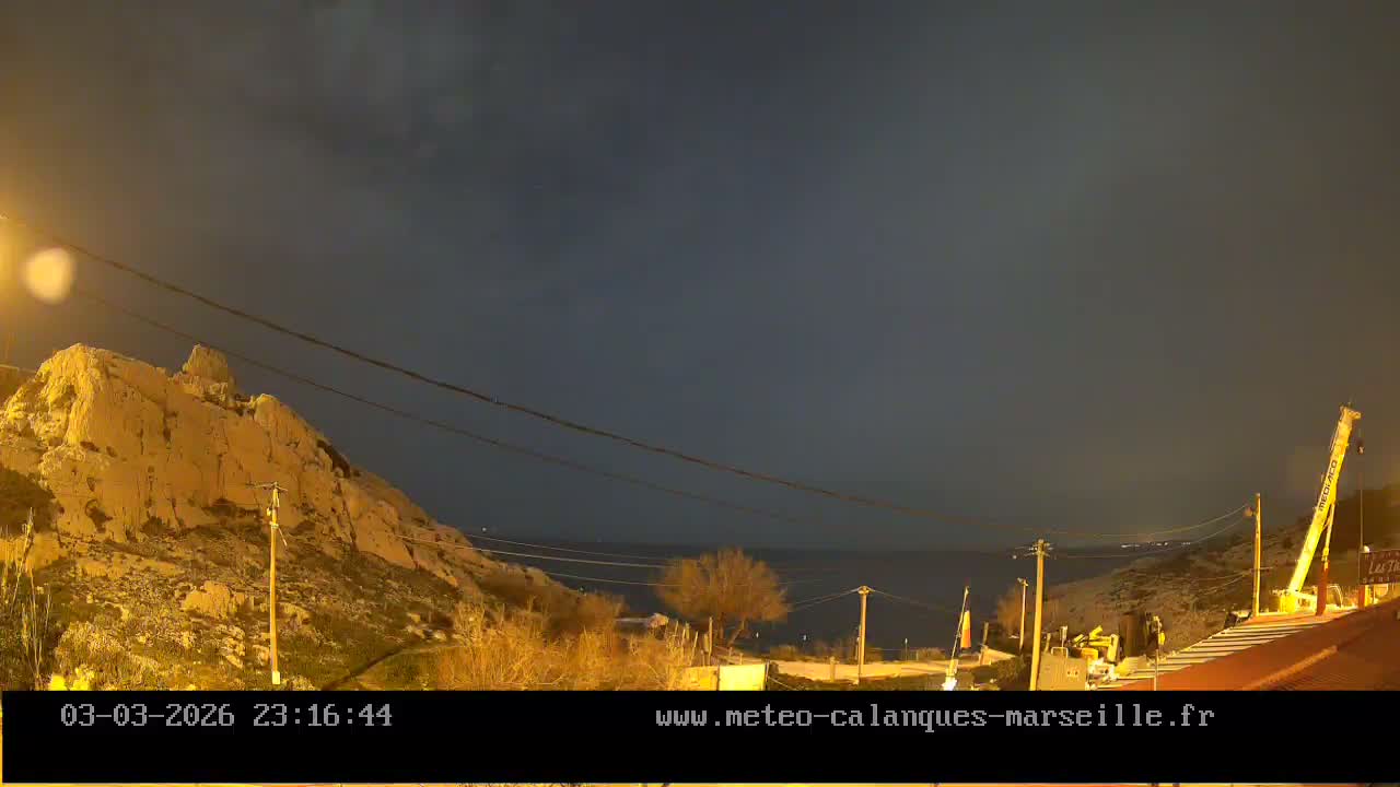 Marseille,  Calanque Samena Mediterrenian Live Cam - Samena, Montredon, Marseille, Bouches-du-Rhone, Provence-Alpes-Cote d’Azur, France