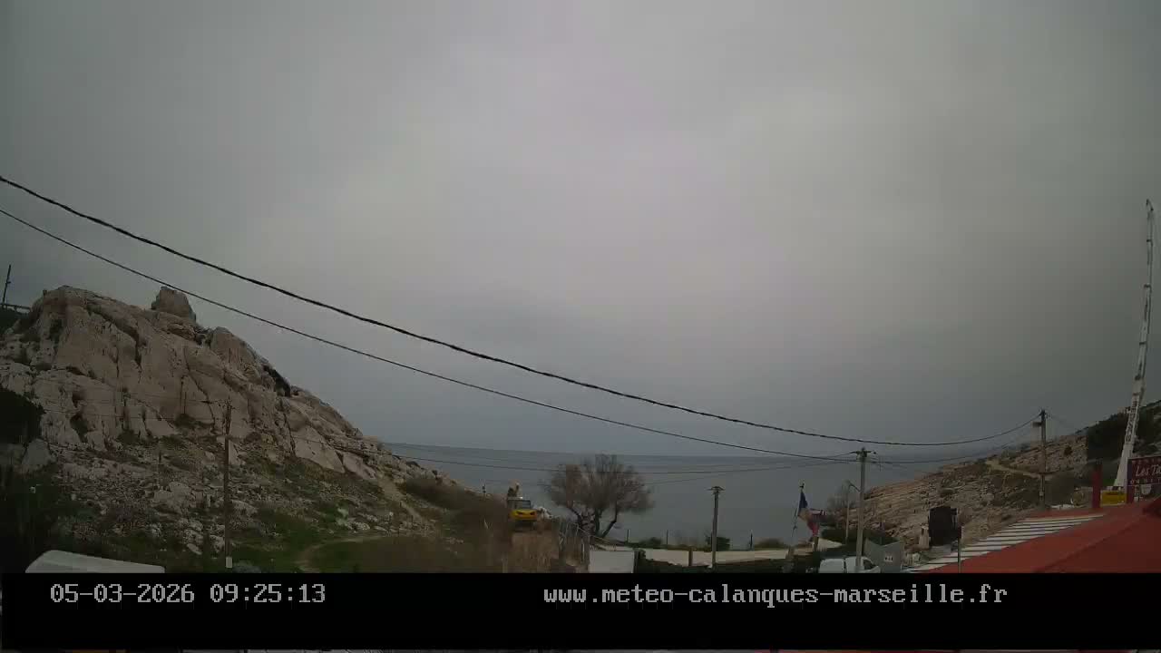 Marseille,  Calanque Samena Mediterrenian Live Cam - Samena, Montredon, Marseille, Bouches-du-Rhone, Provence-Alpes-Cote d’Azur, France