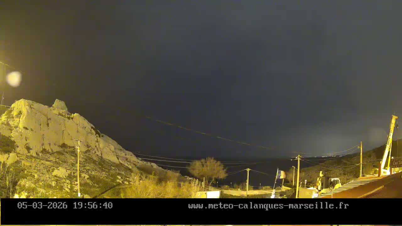 Marseille,  Calanque Samena Mediterrenian Live Cam - Samena, Montredon, Marseille, Bouches-du-Rhone, Provence-Alpes-Cote d’Azur, France