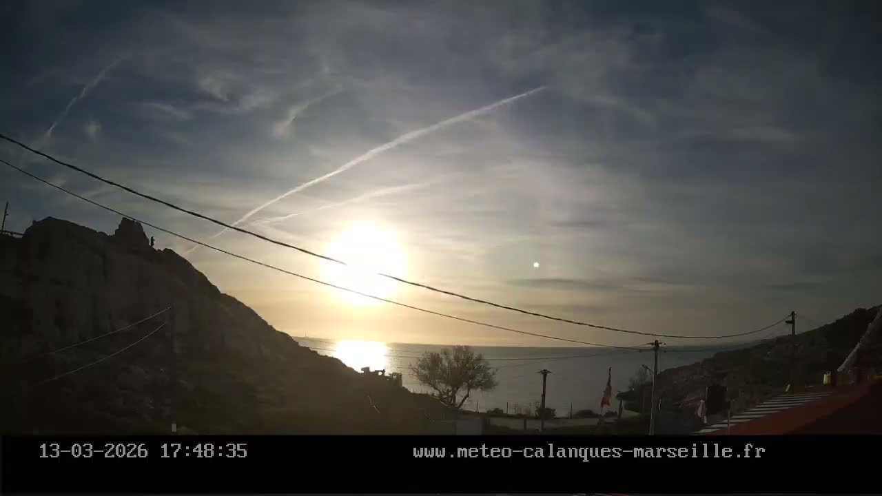 Marseille,  Calanque Samena Mediterrenian Live Cam - Samena, Montredon, Marseille, Bouches-du-Rhone, Provence-Alpes-Cote d’Azur, France