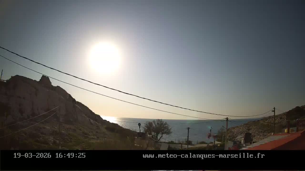 Marseille,  Calanque Samena Mediterrenian Live Cam - Samena, Montredon, Marseille, Bouches-du-Rhone, Provence-Alpes-Cote d’Azur, France