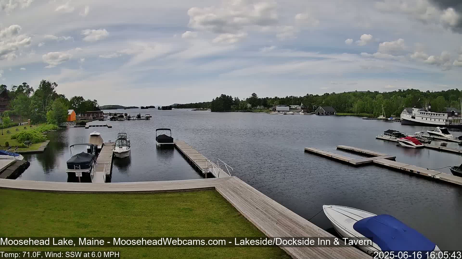 Moosehead Lake Live Cam - Maine, USA