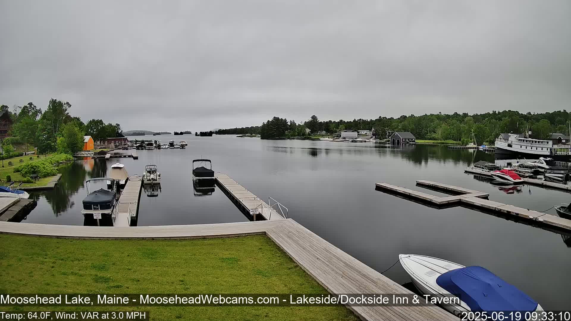 Moosehead Lake Live Cam - Maine, USA