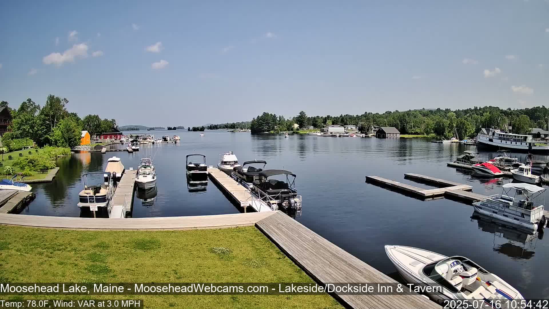 Moosehead Lake Live Cam - Maine, USA