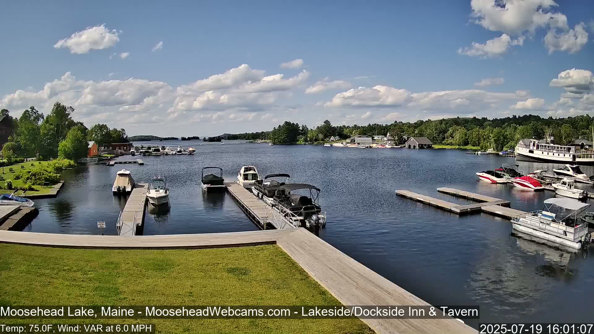 Moosehead Lake Live Cam - Maine, USA