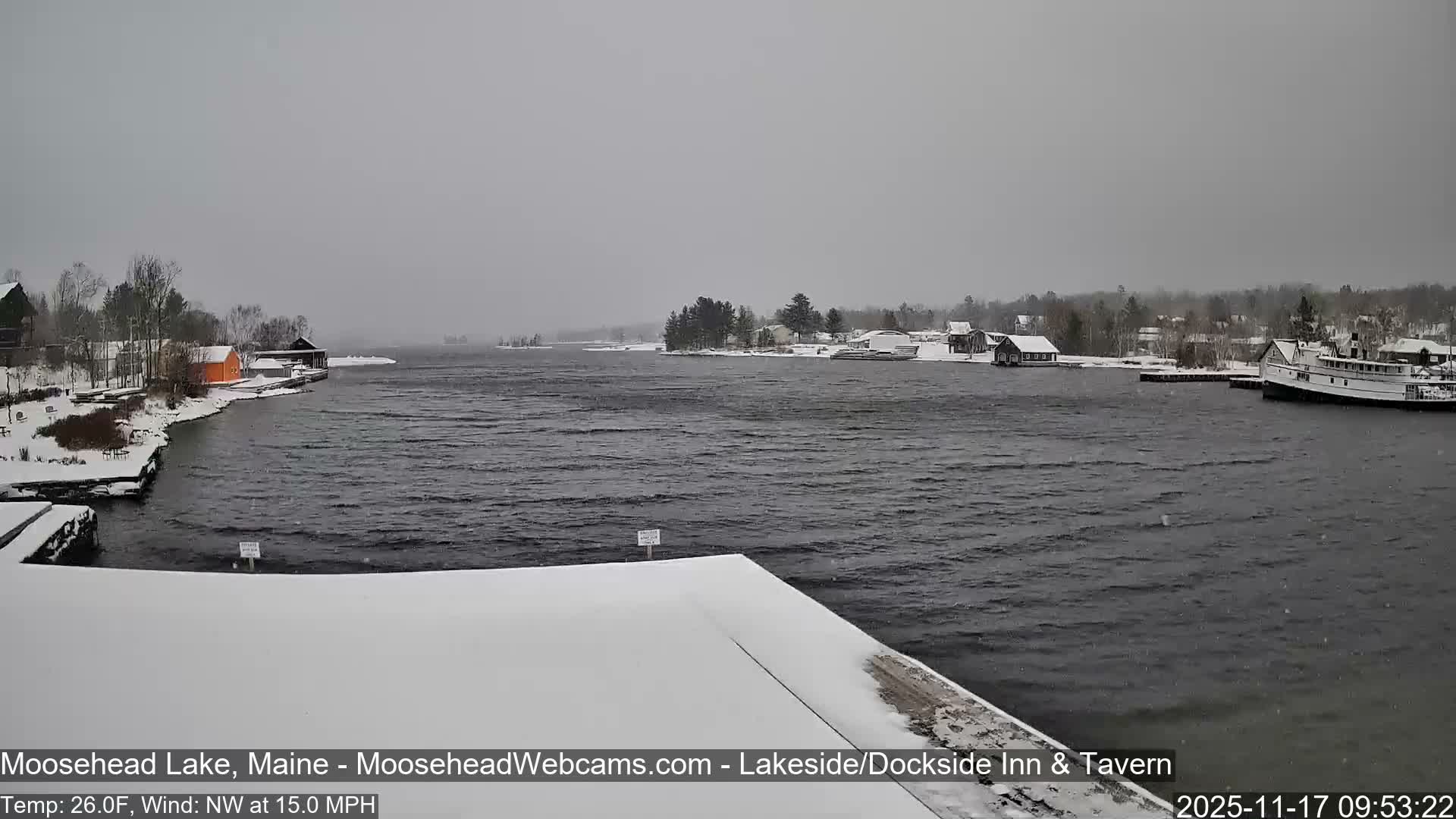 Moosehead Lake Live Cam - Maine, USA