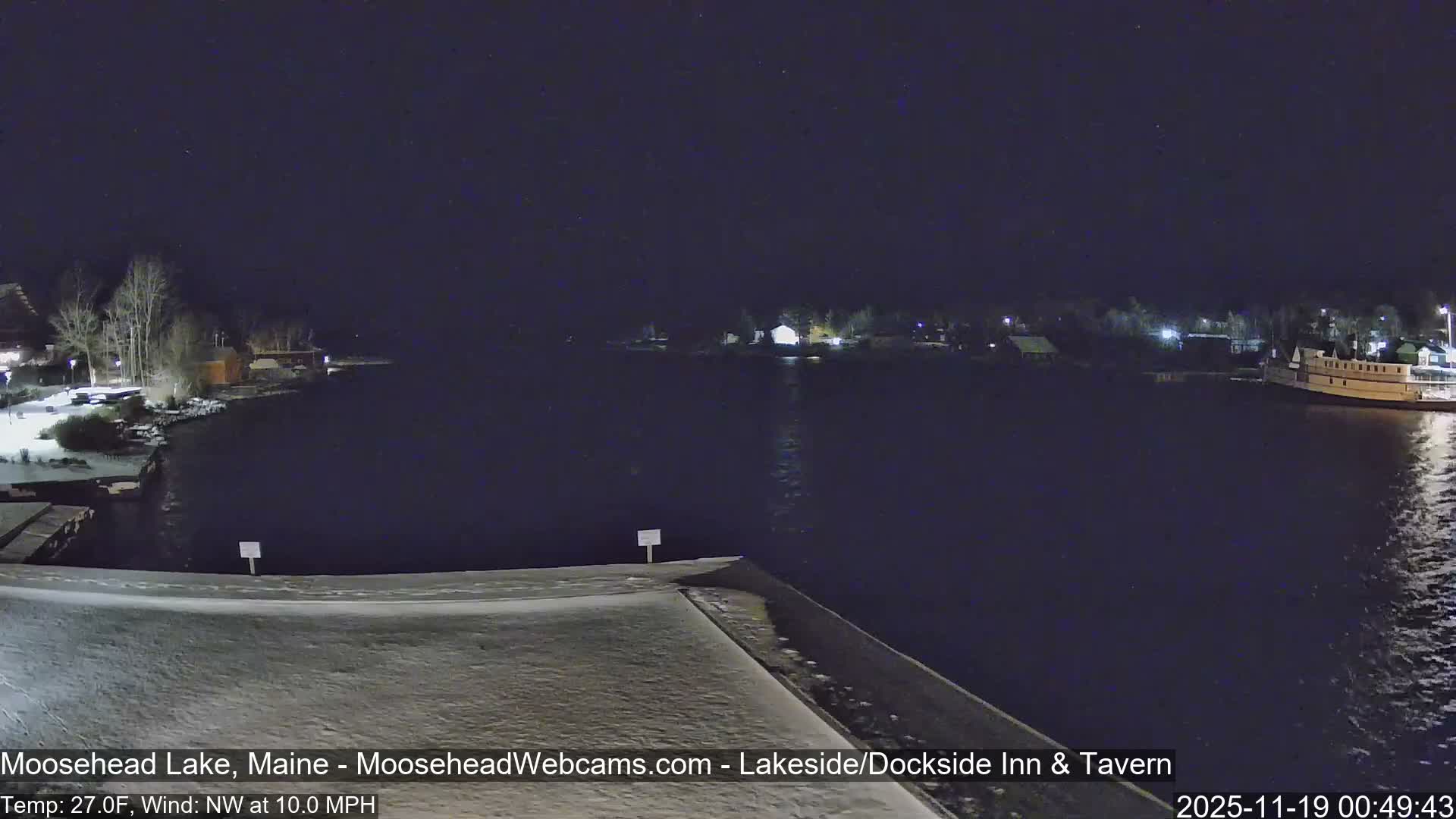 Moosehead Lake Live Cam - Maine, USA