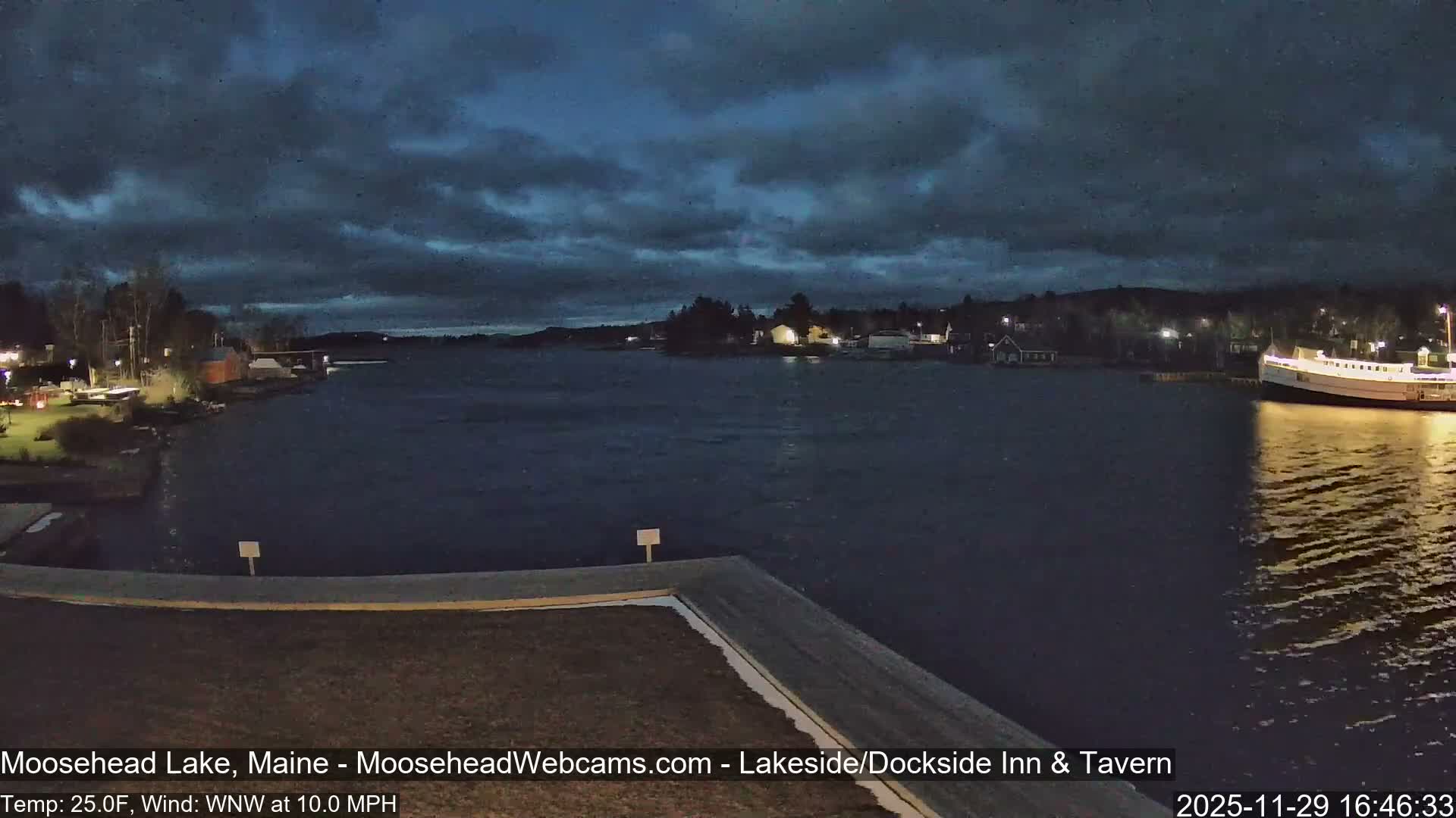 Moosehead Lake Live Cam - Maine, USA