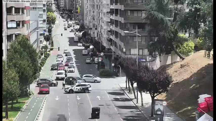 Vigo City - Gregorio Espino & Jenaro de la Fuente Avenue Live Cam - Pontevedra, Galicia, Spain