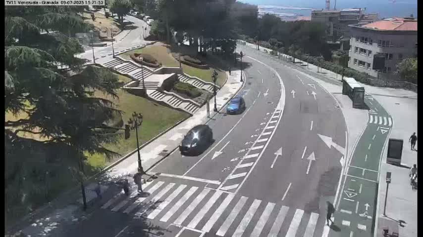 Vigo City - Gregorio Espino & Jenaro de la Fuente Avenue Live Cam - Pontevedra, Galicia, Spain