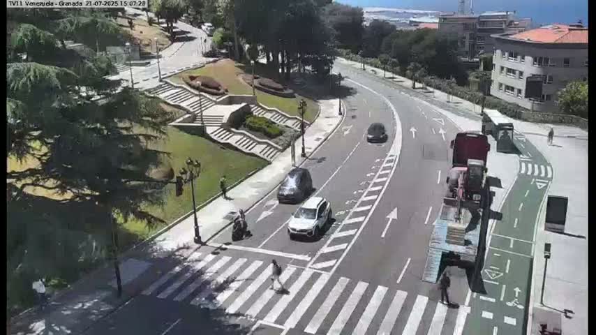 Vigo City - Gregorio Espino & Jenaro de la Fuente Avenue Live Cam - Pontevedra, Galicia, Spain