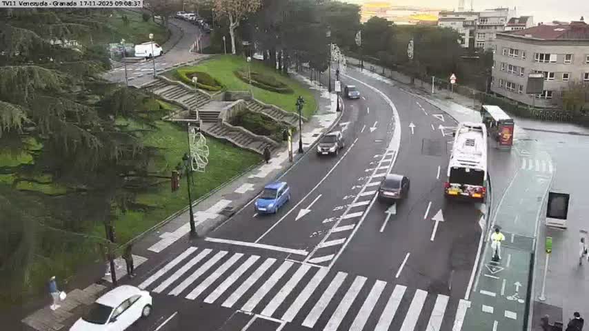 Vigo City - Gregorio Espino & Jenaro de la Fuente Avenue Live Cam - Pontevedra, Galicia, Spain