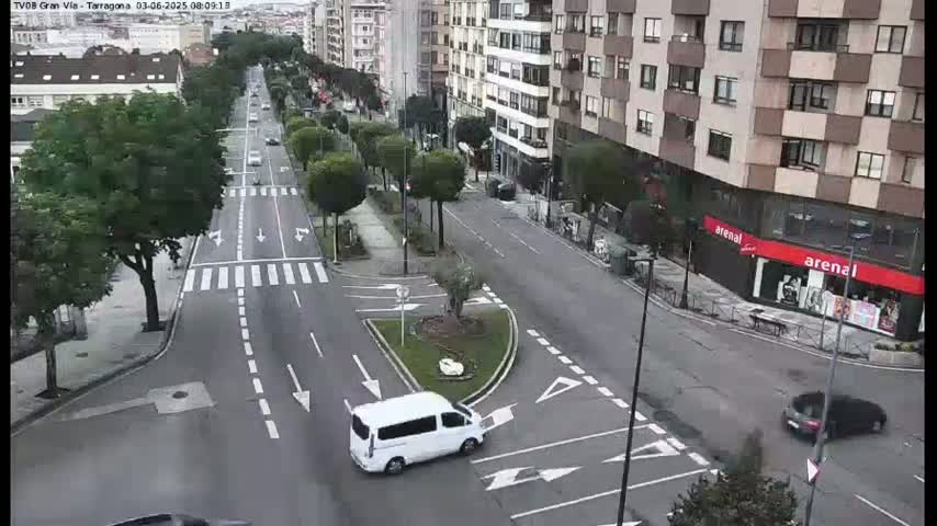 Vigo, Gran Via Avenue & Rua de Tarragona Avenue Live Cam - Pontevedra, Galicia, Spain