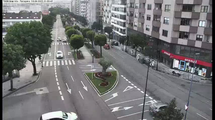 Vigo, Gran Via Avenue & Rua de Tarragona Avenue Live Cam - Pontevedra, Galicia, Spain