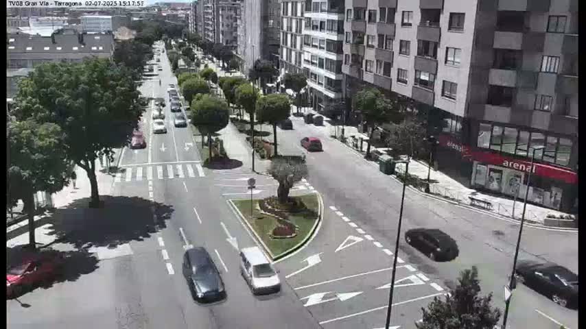 Vigo, Gran Via Avenue & Rua de Tarragona Avenue Live Cam - Pontevedra, Galicia, Spain