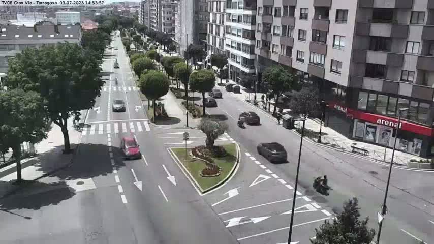 Vigo, Gran Via Avenue & Rua de Tarragona Avenue Live Cam - Pontevedra, Galicia, Spain