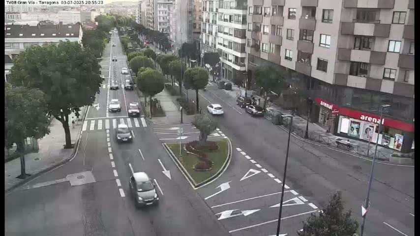 Vigo, Gran Via Avenue & Rua de Tarragona Avenue Live Cam - Pontevedra, Galicia, Spain