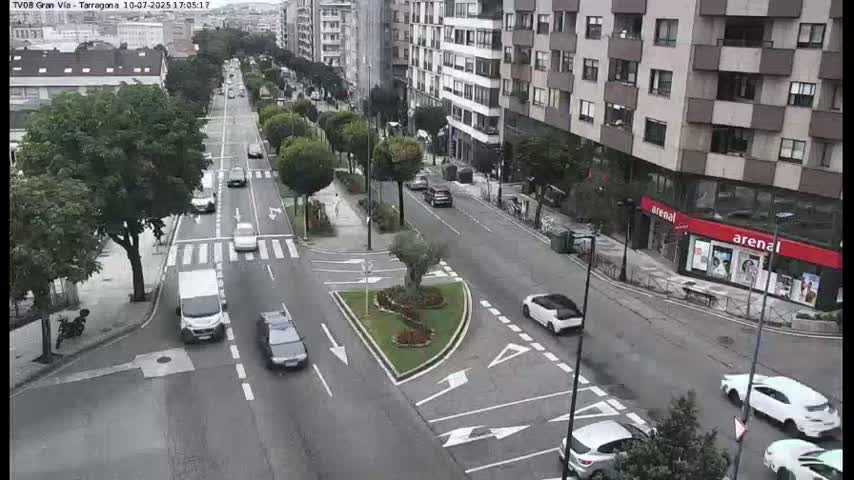 Vigo, Gran Via Avenue & Rua de Tarragona Avenue Live Cam - Pontevedra, Galicia, Spain
