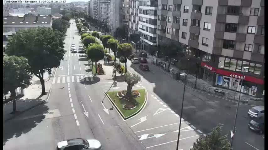 Vigo, Gran Via Avenue & Rua de Tarragona Avenue Live Cam - Pontevedra, Galicia, Spain