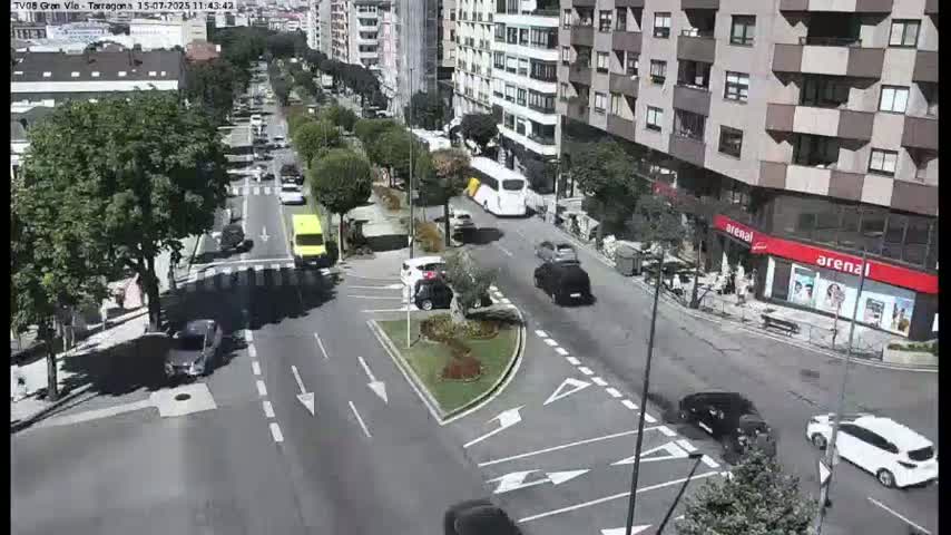 Vigo, Gran Via Avenue & Rua de Tarragona Avenue Live Cam - Pontevedra, Galicia, Spain