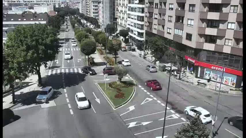 Vigo, Gran Via Avenue & Rua de Tarragona Avenue Live Cam - Pontevedra, Galicia, Spain
